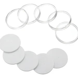 Robmar-5 Cápsulas Y Aros Plásticos Para Monedas Hasta 46mm