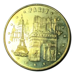 Robmar-Francia-Medalla Serie N°9-conmemorativa que reúne varios monumentos icónicos de París