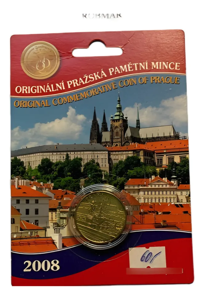 Robmar-República Checa-Moneda Praga-Blister Histórico Sellado