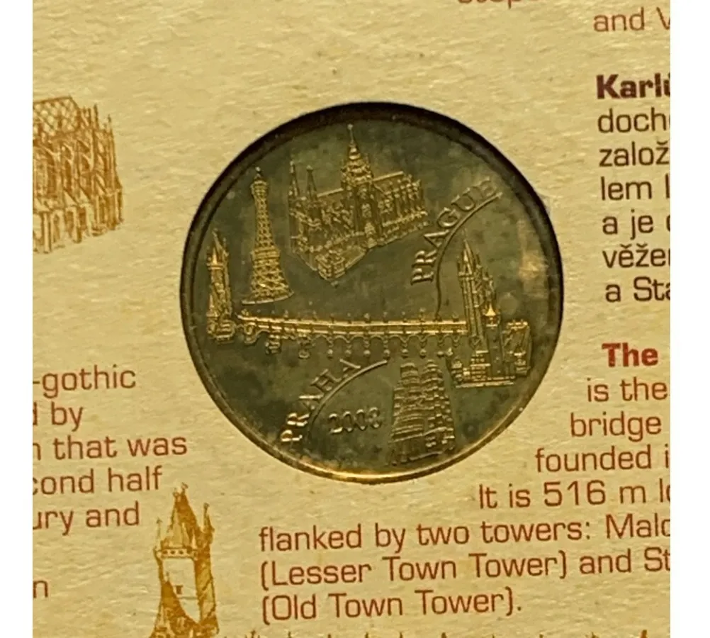 Robmar-República Checa-Moneda Praga-Blister Histórico Sellado - Imagen 4