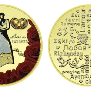 Robmar-serie Enamorados-pareja Vailando Pintada Y-bañada Oro