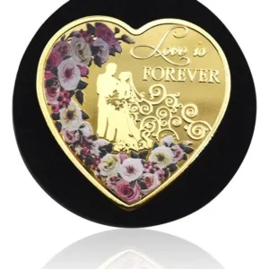 Robmar-serie Enamorados-parejajuntas Flores Bañada En Oro-24