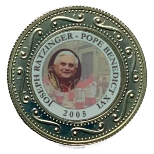 Robmar-Somalia-1 Dólar-Cobre/Níquel-2005-Conmemorativa-El Papa Benedict XVI
