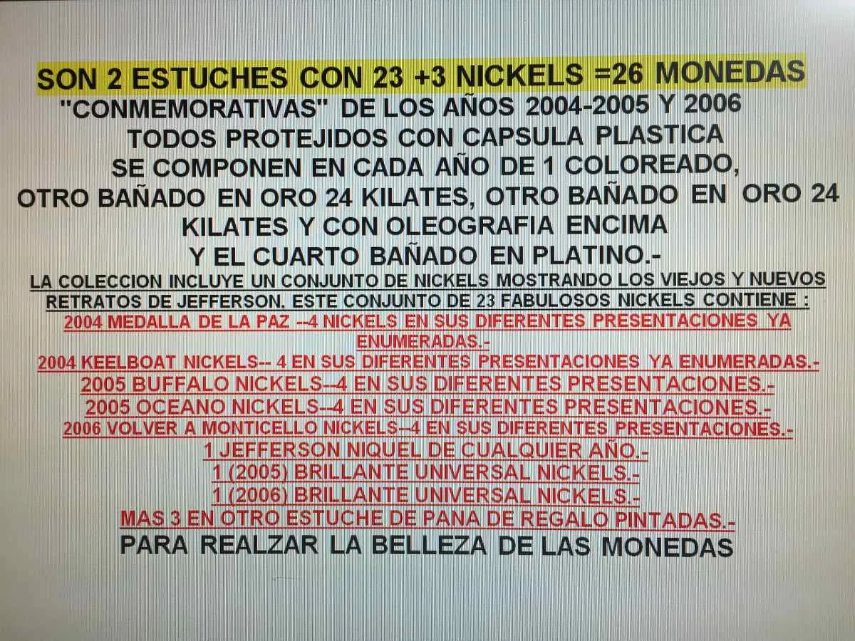 Robmar-USA-Estuche Colección De 23 Nickel-3 Más De Regalo En Un Estuche Adicional - Imagen 2