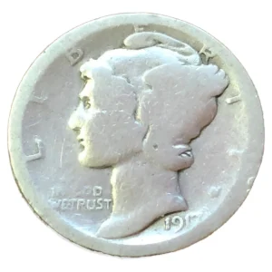 Robmar-USA-10 Cents-1917-2,5g Plata 900-N°11-Clasificada