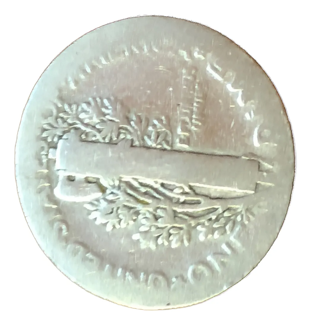 Robmar-USA-10 Cents-1917-2,5g Plata 900-N°11-Clasificada - Imagen 2