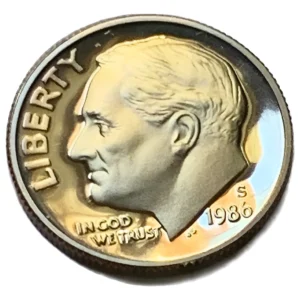 Robmar-u.s.a.10 Cent. 1986 Prof Ceca S-certificada Y Capsula