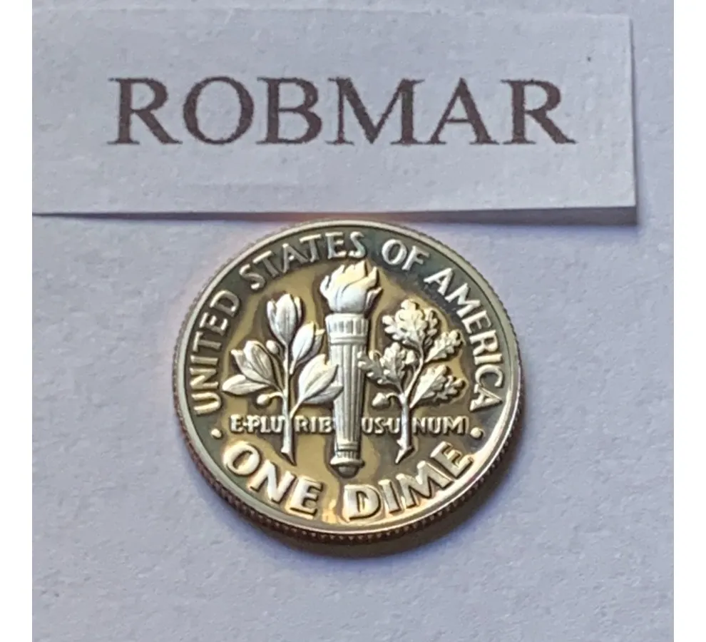 Robmar-u.s.a.10 Cent. 1988 Prof Ceca S-certificada Y Capsula - Imagen 2