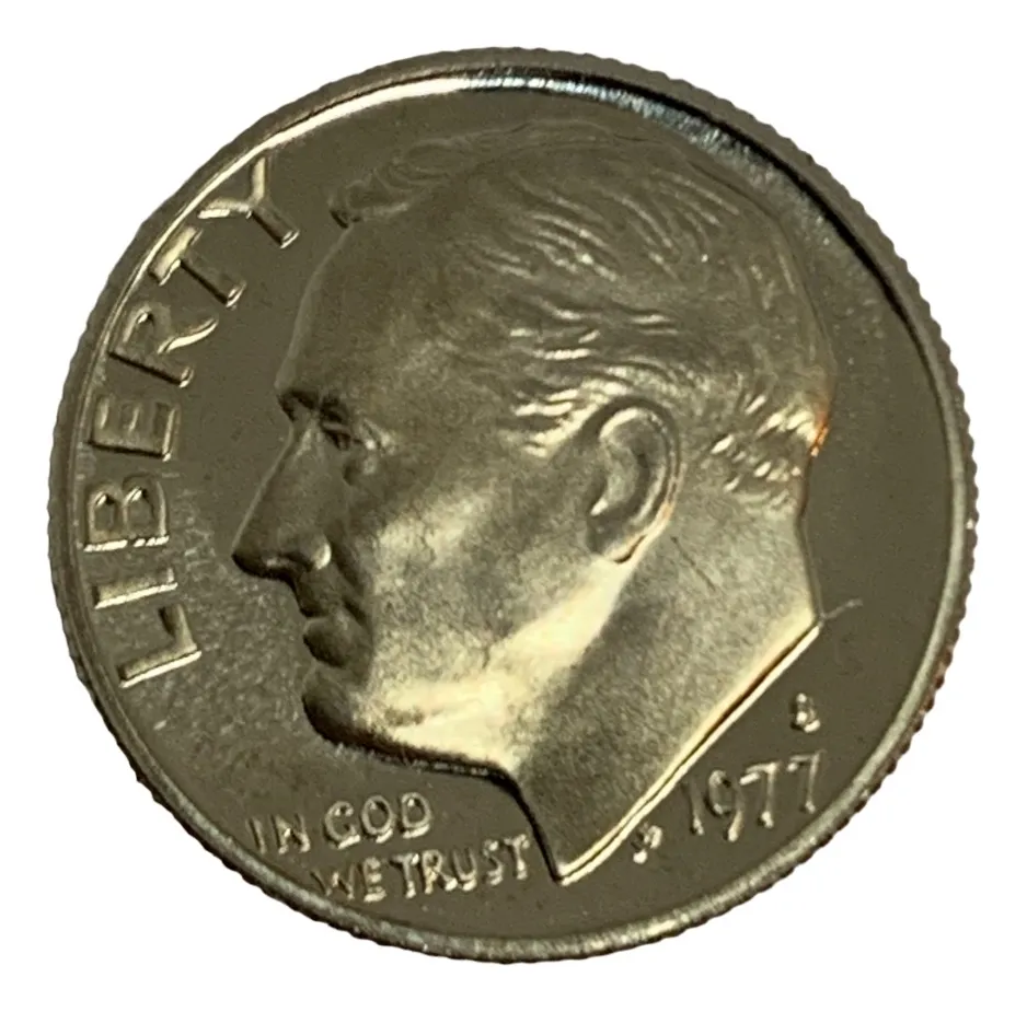 Robmar-USA-10 Cents-1977(s)-Proof-Con Cápsula Protectora-Certificada