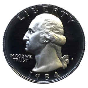 Robmar-USA-25 Cents-1984(s)-Proof-Con Cápsula Protectora-Certificada