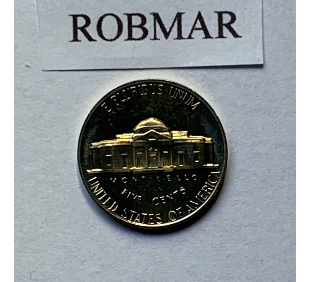 Robmar-USA-5 Cents-1969(s)-Proof-Con Cápsula Protectora-Certificada - Imagen 2