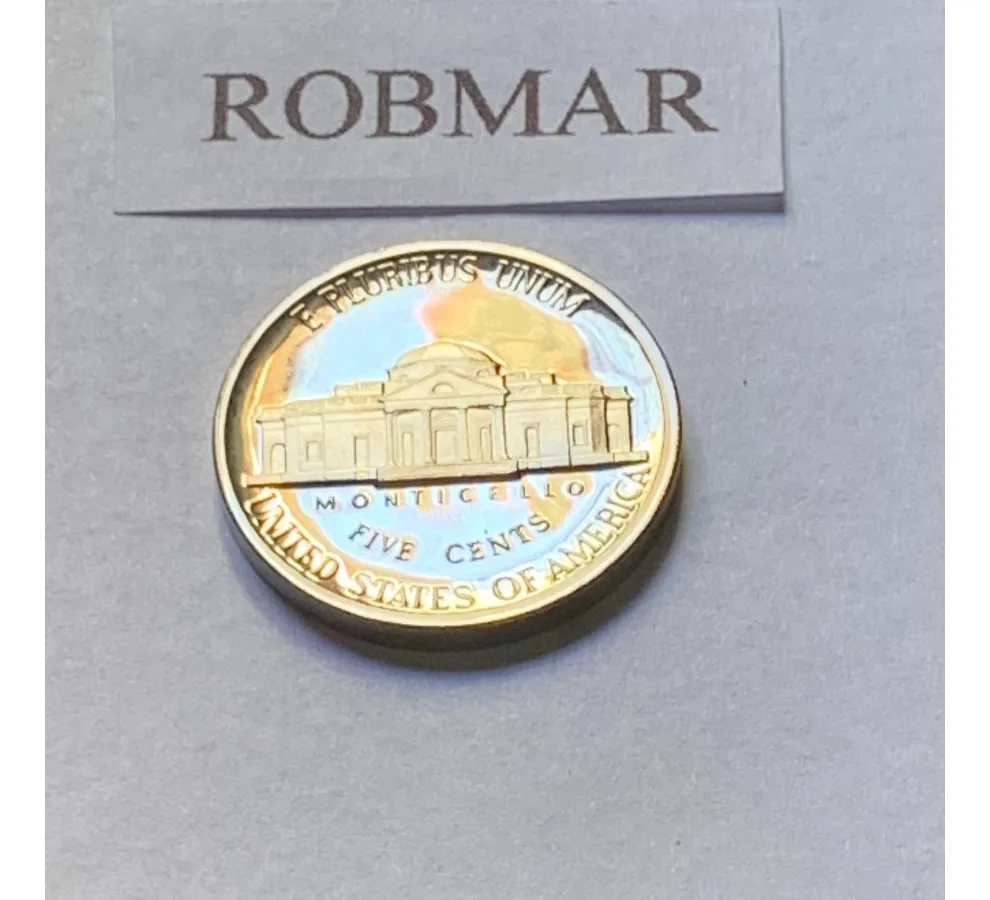 Robmar-USA-5 Cents-1977(s)-Proof-Con Cápsula Protectora-Certificada - Imagen 3