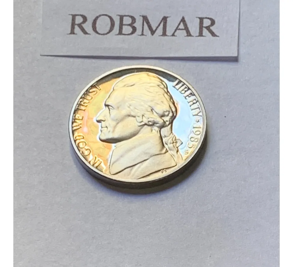 Robmar-USA-5 Cents-1977(s)-Proof-Con Cápsula Protectora-Certificada - Imagen 5