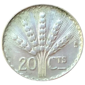 Robmar-Uruguay-20 Cents-1942-Plata 720 3g-Clasificada-km.20