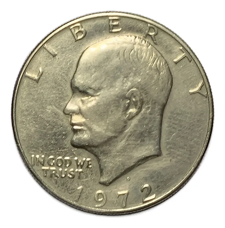 Robmar-USA-1 Dólar-Eisenhower-Cobre/Níquel 22,8g-1972(d)-N°33-Con Cápsula Protectora