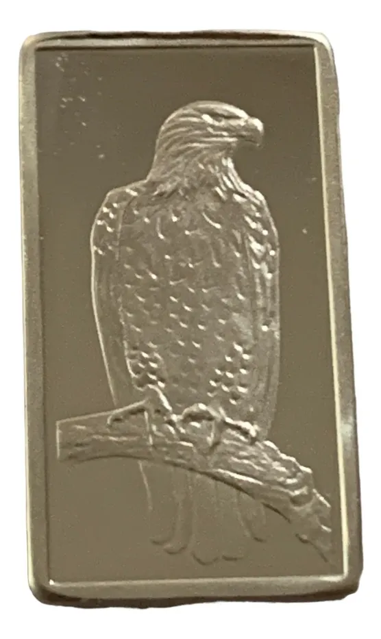 Robmar-USA-Lingote De 2,5g Plata Pura 24k-Águila En Una Rama - Imagen 2