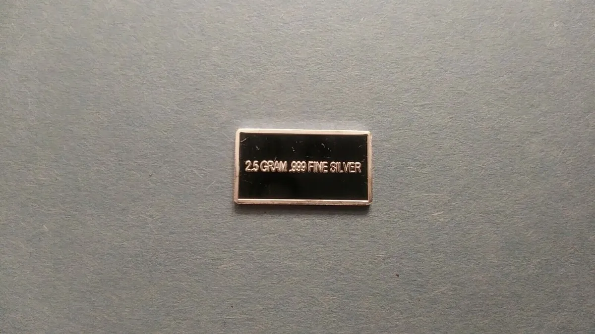 Robmar-USA-Lingote De 2,5g Plata Pura 24k-Águila En Una Rama - Imagen 3