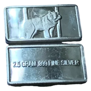 Robmar-USA-Lingote De 2,5g Plata 24k-Un Puma De Costado