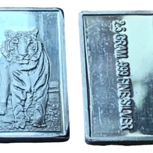 Robmar-USA-1 Moneda De 2,5g Plata 0,999-Un Tigre De Frente