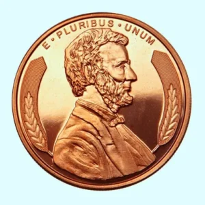 Robmar-USA-Moneda De Cobre Puro 24k 0,999-N°556-Lincoln Penny