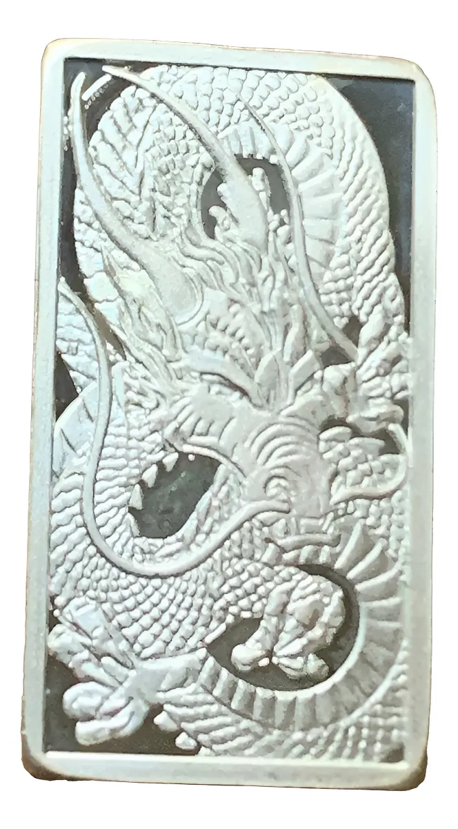 Robmar-USA-1 Tarjeta De 2,5g Plata 0,999-Dragón Japones