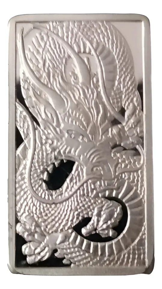 Robmar-USA-1 Tarjeta De 2,5g Plata 0,999-Dragón Japones - Imagen 2