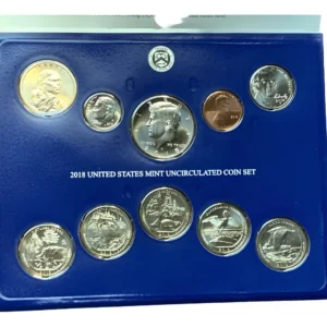 Robmar-USA-10 Monedas distintas del año-2018-Blister Original de la casa de la moneda