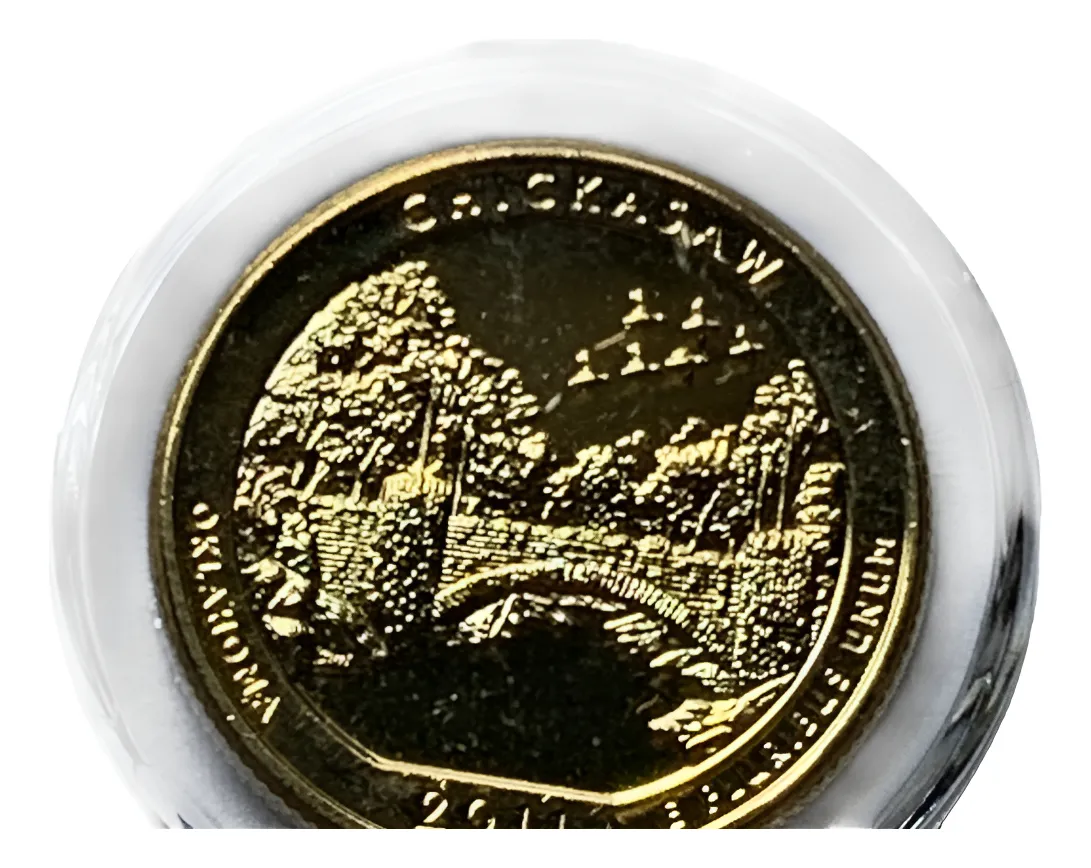 Robmar-USA-Quarter Bañado En Oro 24k-2011-N°10-Chickasaw