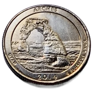 Robmar-USA-Quarter Bañado En Oro 24k-2014-N°23-Arches