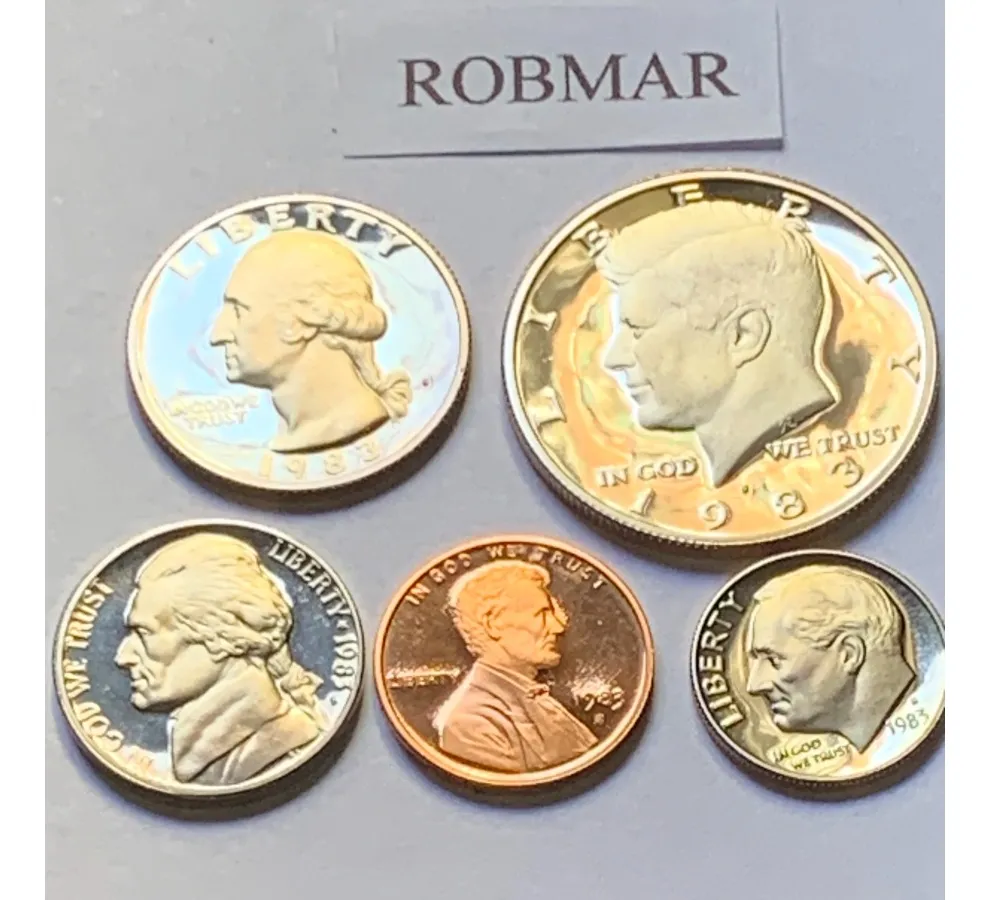 Robmar-USA-50 Cents Half Dólar De Kennedy-1983(s)-Proof - Imagen 4