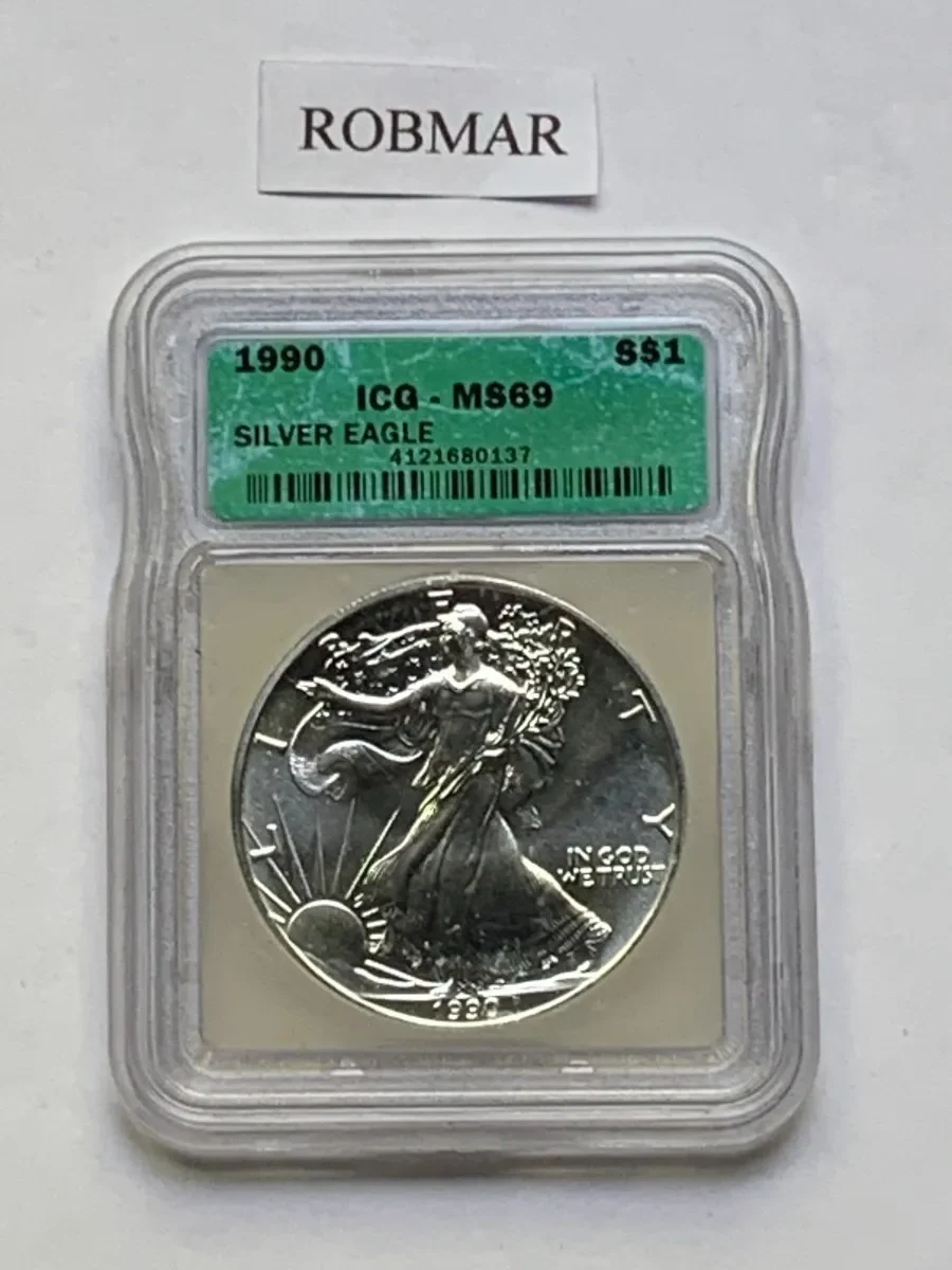 Robmar-USA-Blister De 1 Onza Plata 24k-1990-N°5 Emitido