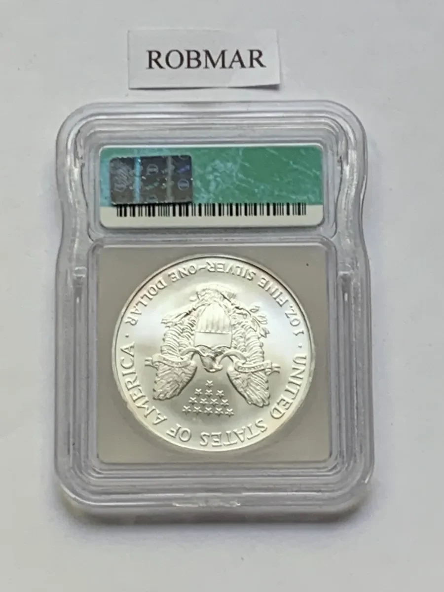 Robmar-USA-Blister De 1 Onza Plata 24k-1990-N°5 Emitido - Imagen 3