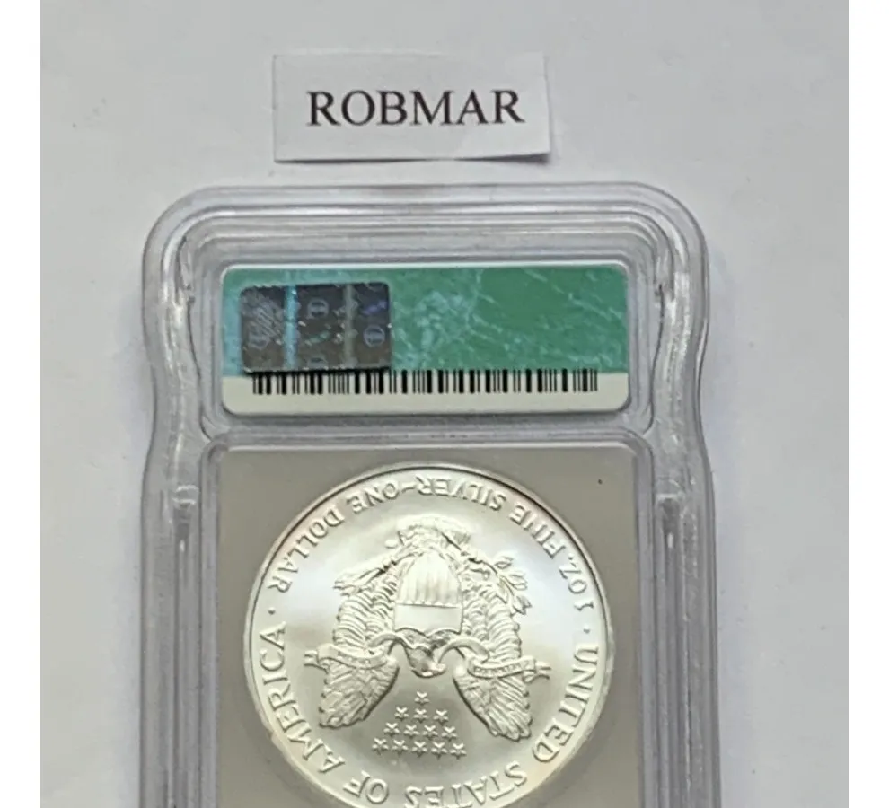 Robmar-USA-Blister De 1 Onza Plata 24k-1990-N°5 Emitido - Imagen 4