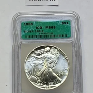 Robmar-USA-Blister De 1 Onza Plata 24k-1988-N°3 Emitido