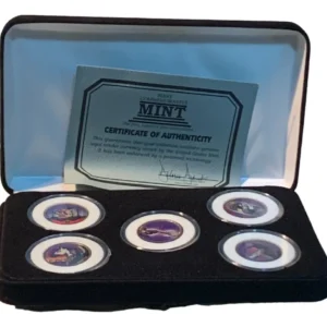 Robmar-USA-5 De 1 Dólar La India Sacagawea-Pintada-Estuche