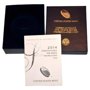 Robmar-USA-Eagle-1 Onza De Plata 0,999-2014-Con Estuche