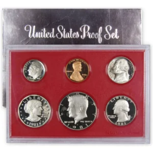 Robmar-USA-Estuche Con Emisión-5 Del Año 1981(s)-Proof-(brillo espejo)