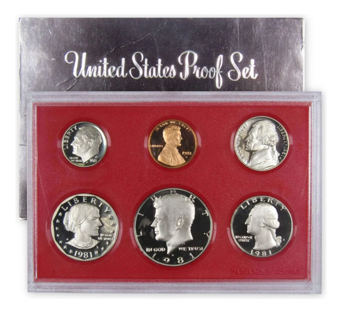 Robmar-USA-Estuche Con Emisión-5 Del Año 1981(s)-Proof-(brillo espejo)