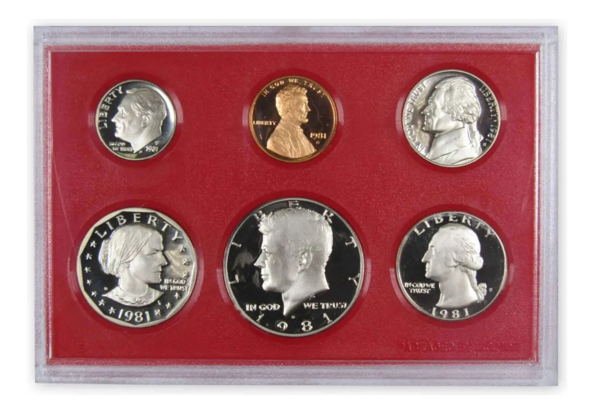 Robmar-USA-Estuche Con Emisión-5 Del Año 1981(s)-Proof-(brillo espejo) - Imagen 4