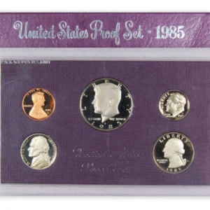 Robmar-USA-Estuche Con Emisión-5 Del Año 1985(s)-Proof-(brillo espejo)