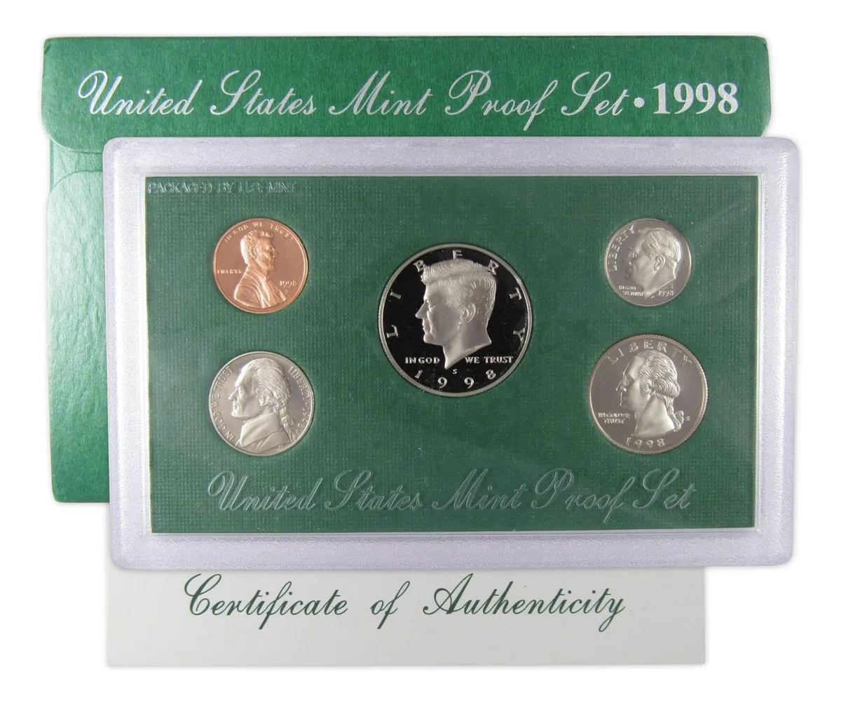 Robmar-USA-Estuche Con Emisión-5 Del Año 1998(s)-Proof