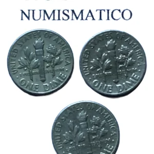 Robmar-USA-Lote De 3 Monedas De 10 Cents (dimes)-1965 Al 1967