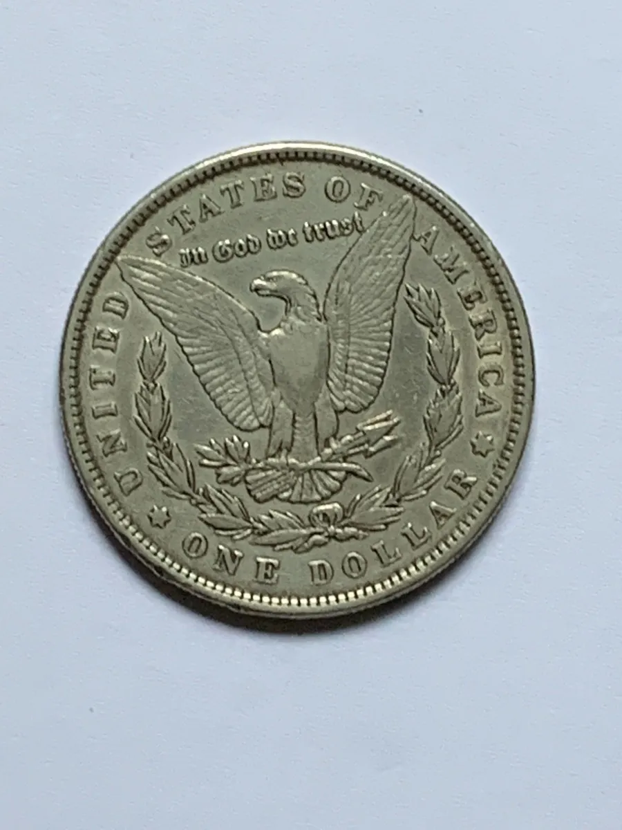 Robmar-USA-Morgan-Plata 900 26,73g-1885-Nº8-Con Cápsula Protectora - Imagen 2