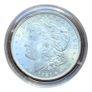 Robmar-USA-Morgan-Plata 900 26,73g-1921-N°20-Con Cápsula Protectora