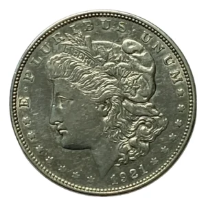 Robmar-USA-Morgan-Plata 900 26,73g-1921-Nº18-Con Cápsula Protectora