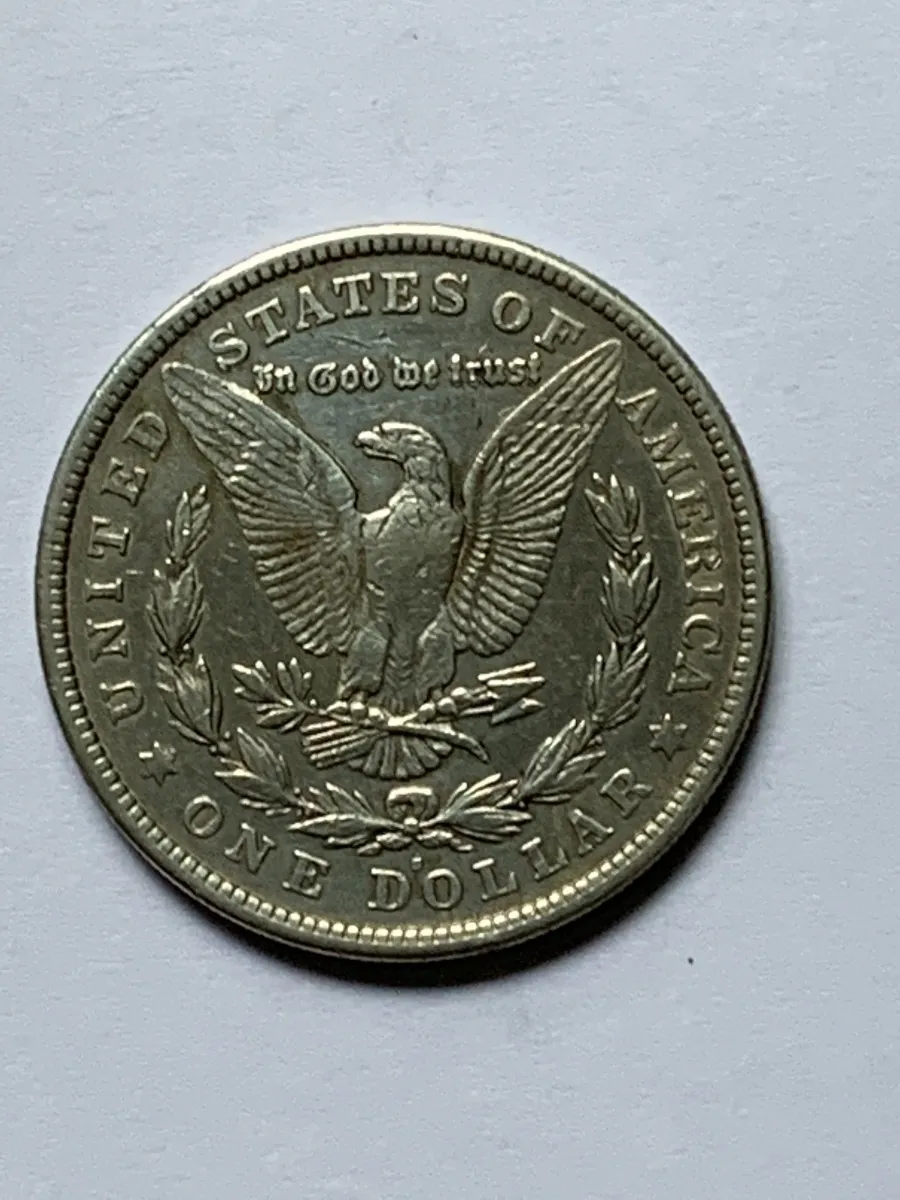 Robmar-USA-Morgan-Plata 900 26,73g-1921-Nº19-Con Cápsula Protectora - Imagen 3