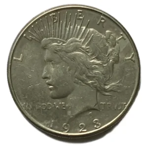 Robmar-USA-Peace Dólar-Plata 900 26,73g-1923(s)-Nº 23-Con Cápsula Protectora