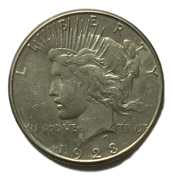 Robmar-USA-Peace Dólar-Plata 900 26,73g-1923(s)-Nº 23-Con Cápsula Protectora