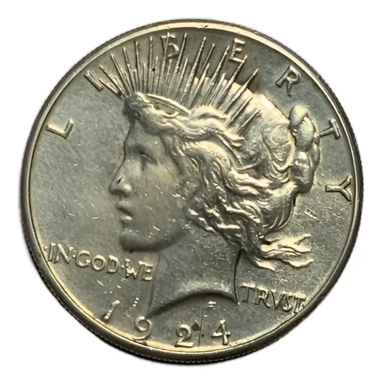 Robmar-USA-Peace Dólar-Plata 900 26,73g-1924(s)-Nº 25-Con Cápsula Protectora