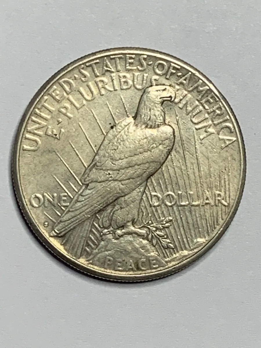 Robmar-USA-Peace Dólar-Plata 900 26,73g-1924(s)-Nº 25-Con Cápsula Protectora - Imagen 2